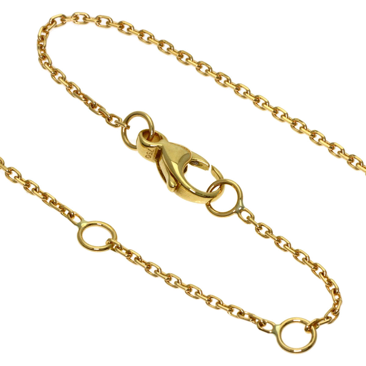 Chaumet Be My Love Honeycomb Diamond Necklace K18 Yellow Gold Ladies [Used]
