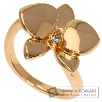 CARTIER Caresse d'Orchidées par Cartier Diamond #50 Ring K18 Pink Gold Ladies [Used]