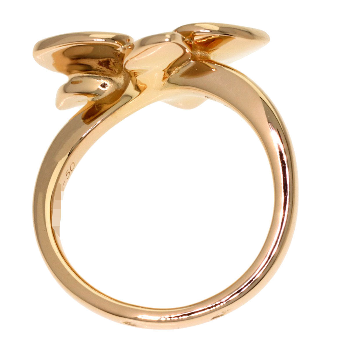 CARTIER Caresse d'Orchidées par Cartier Diamond #50 Ring K18 Pink Gold Ladies [Used]