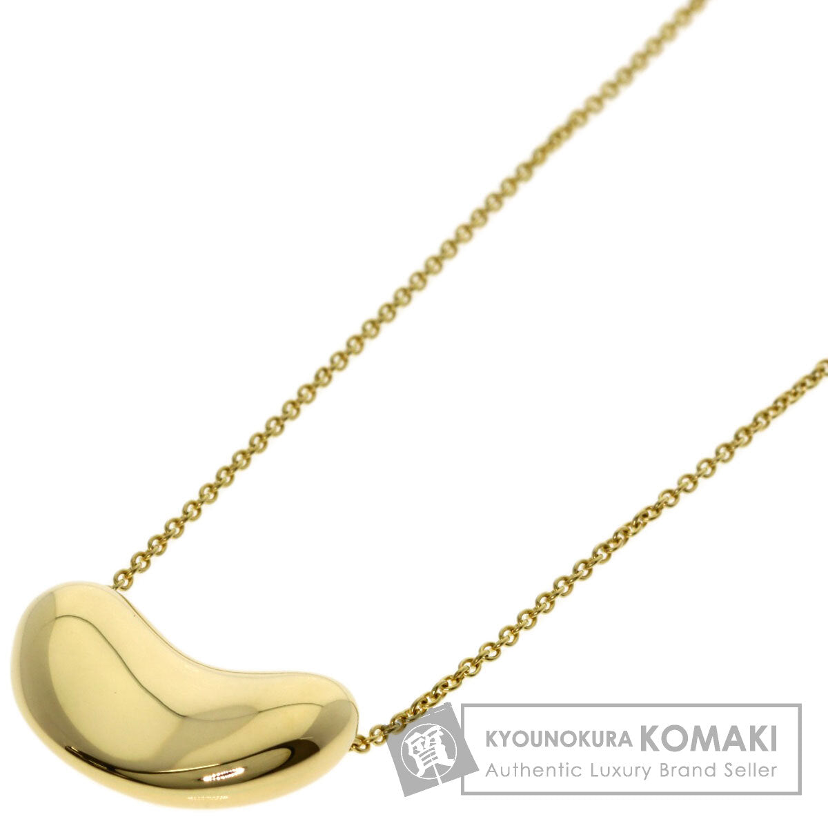 TIFFANY&Co. Bean Necklace K18 Yellow Gold Ladies [Used]