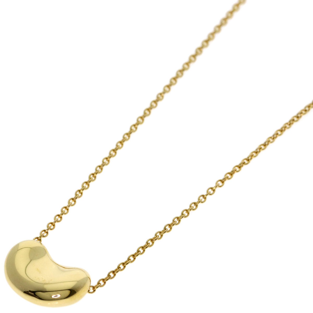 TIFFANY&Co. Bean Necklace K18 Yellow Gold Ladies [Used]