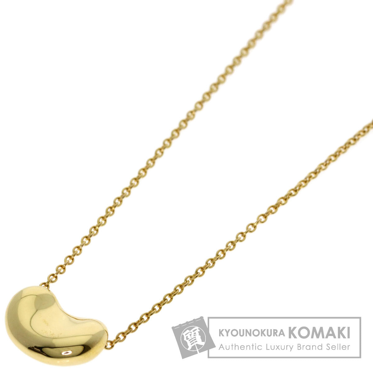 TIFFANY&Co. Bean Necklace K18 Yellow Gold Ladies [Used]