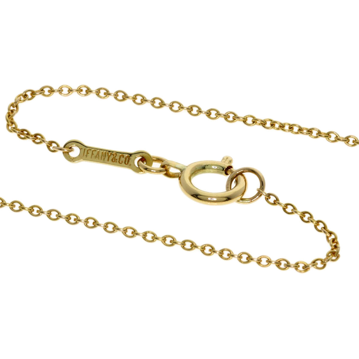 TIFFANY&Co. Bean Necklace K18 Yellow Gold Ladies [Used]