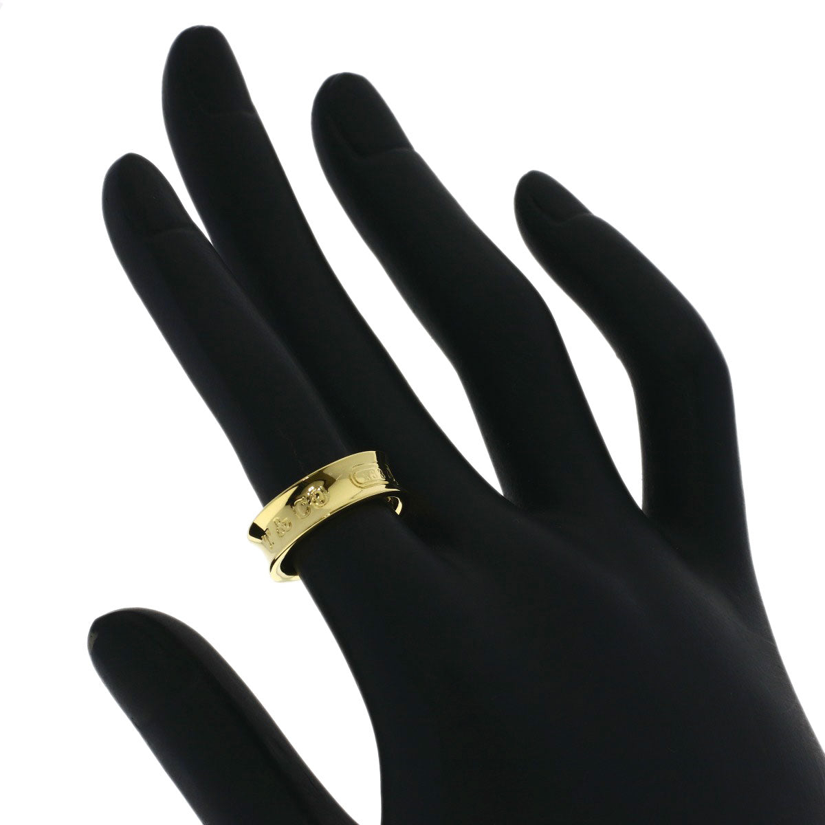 TIFFANY&Co. 1837 Ring K18 Yellow Gold Ladies [Used]