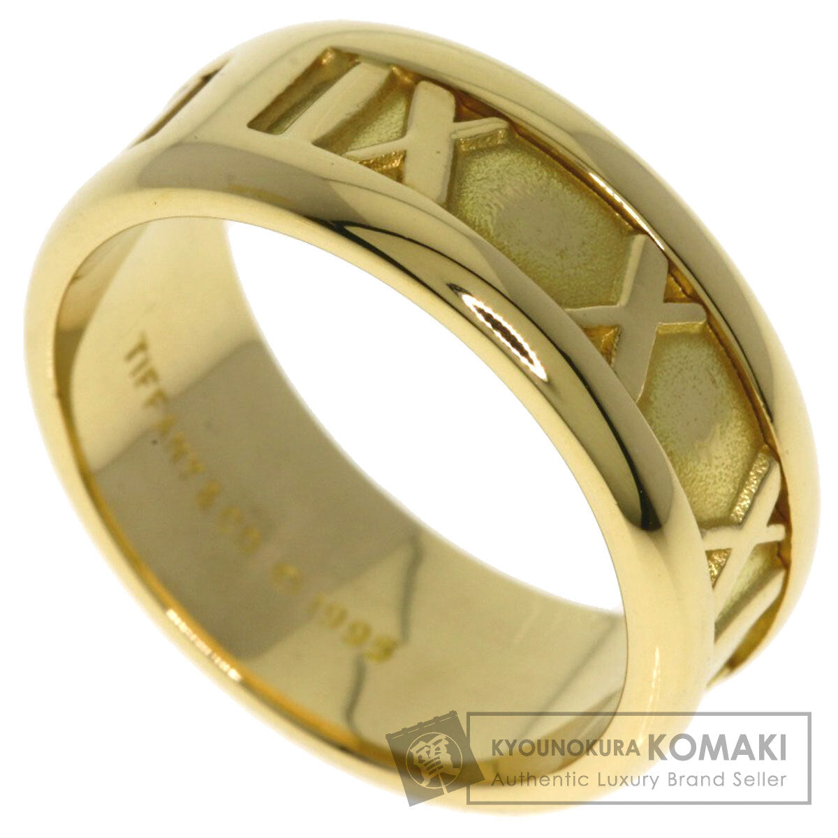 TIFFANY&Co. Atlas Ring K18 Yellow Gold Ladies [Used]