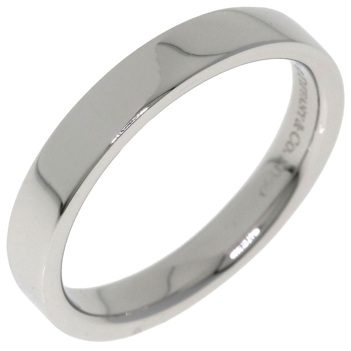 TIFFANY&Co. Flat band Ring Platinum PT950 Ladies [Used]