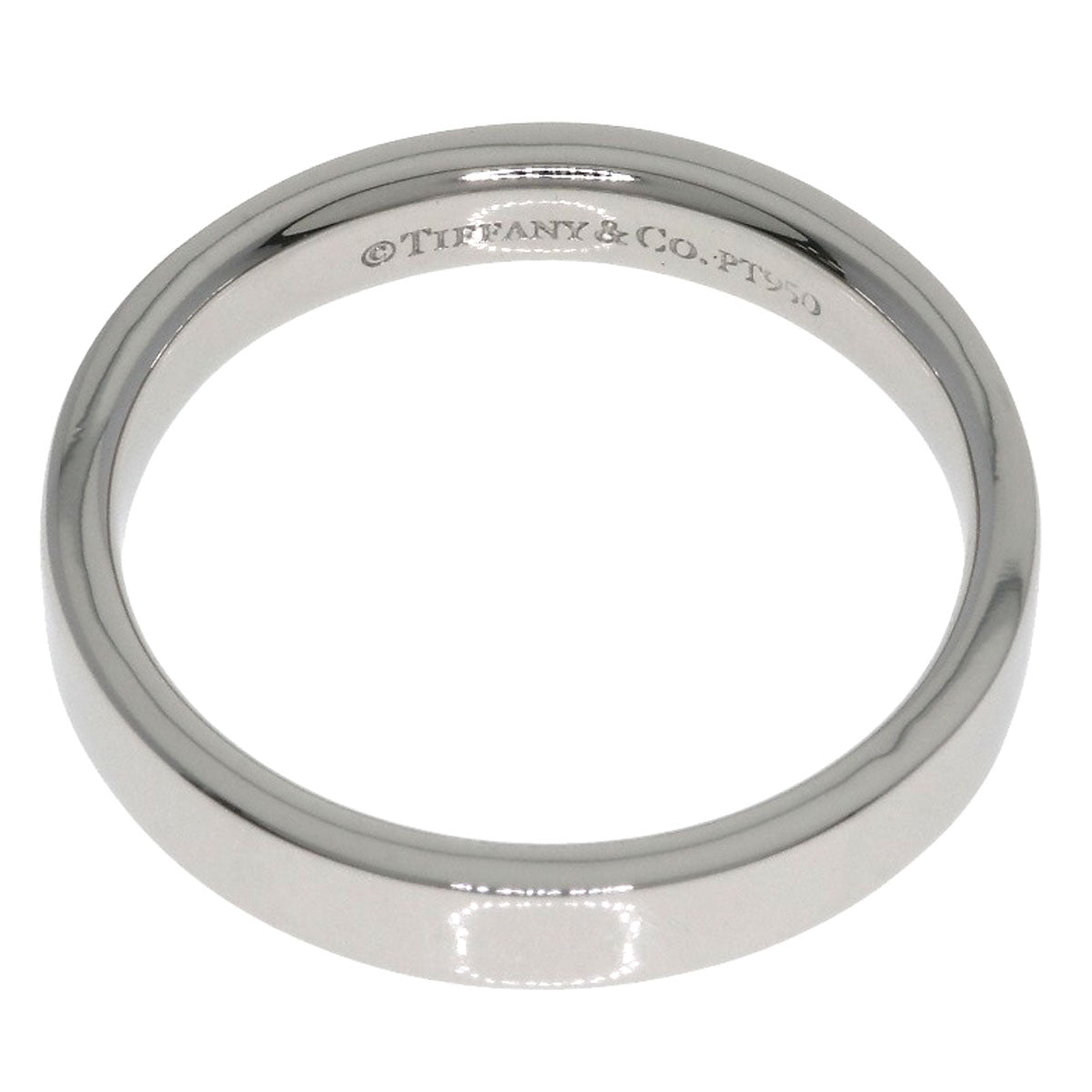 TIFFANY&Co. Flat band Ring Platinum PT950 Ladies [Used]