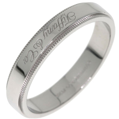 TIFFANY&Co. Milgrain Ring Platinum PT950 Ladies [Used]