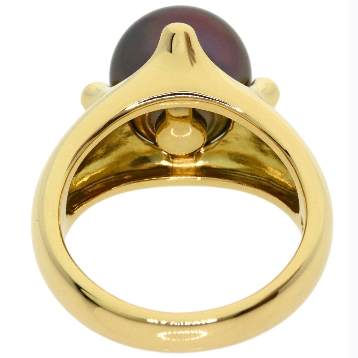 TASAKI Black pearl pearl Ring K18 Yellow Gold Ladies [Used]