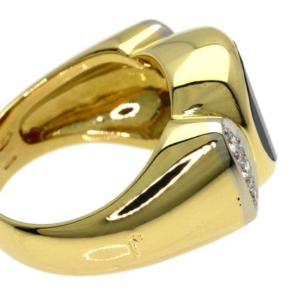 Pomellato Garnet Diamond Ring K18 Yellow Gold Ladies [Used]
