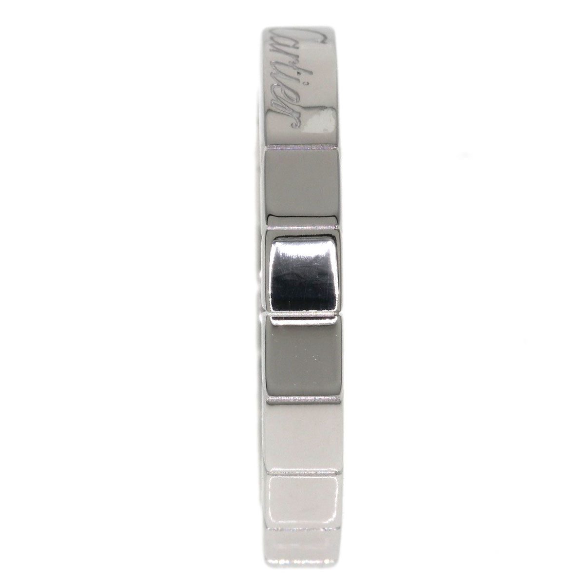 CARTIER Lanier # 50 Ring K18 White Gold Ladies [Used]