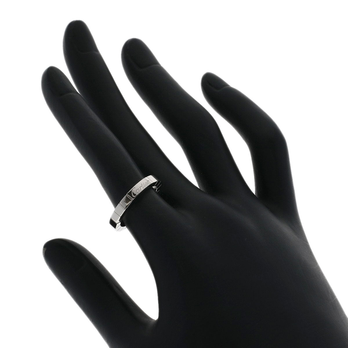 CARTIER Lanier # 50 Ring K18 White Gold Ladies [Used]