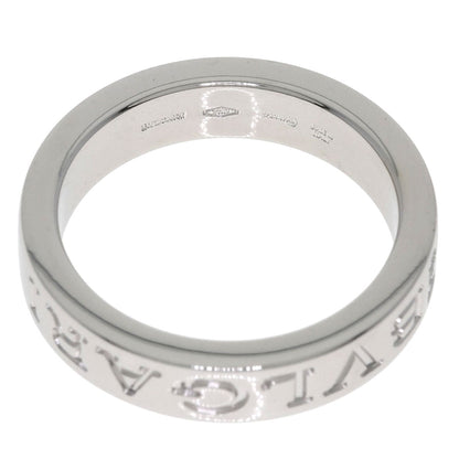 BVLGARI Double logo 1P Diamond Ring K18 White Gold Ladies [Used]