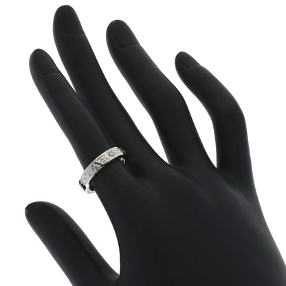 BVLGARI Double logo 1P Diamond Ring K18 White Gold Ladies [Used]