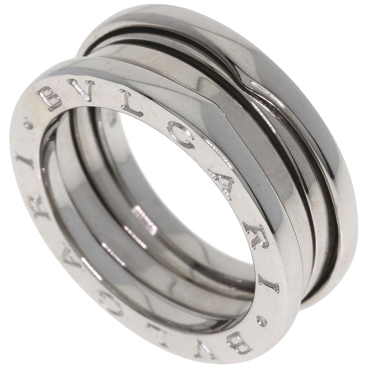 BVLGARI B.zero1 2 band #54 Ring K18 White Gold Ladies [Used]