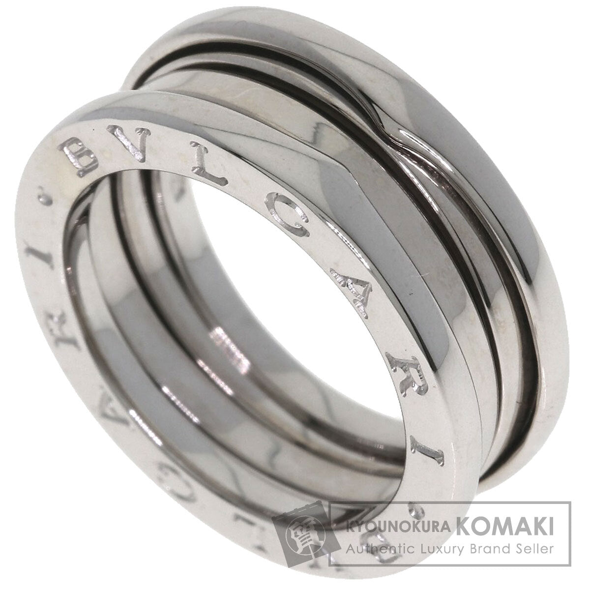 BVLGARI B.zero1 2 band #54 Ring K18 White Gold Ladies [Used]
