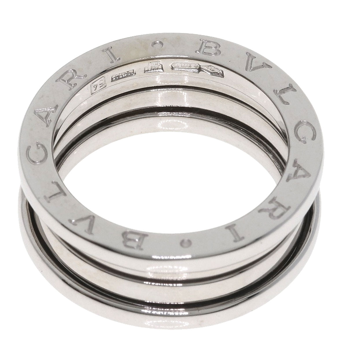BVLGARI B.zero1 2 band #54 Ring K18 White Gold Ladies [Used]