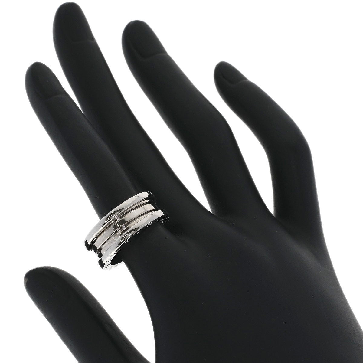 BVLGARI B.zero1 2 band #54 Ring K18 White Gold Ladies [Used]