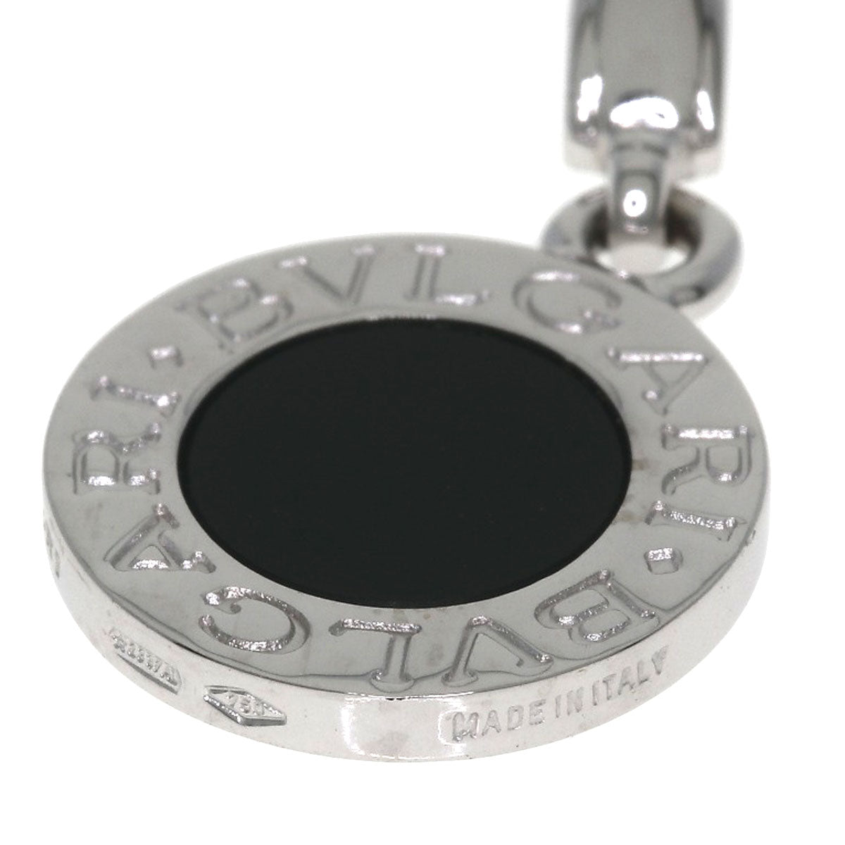 BVLGARI BVLGARI BVLGARI Onyx Pendant top K18 White Gold Ladies [Used]