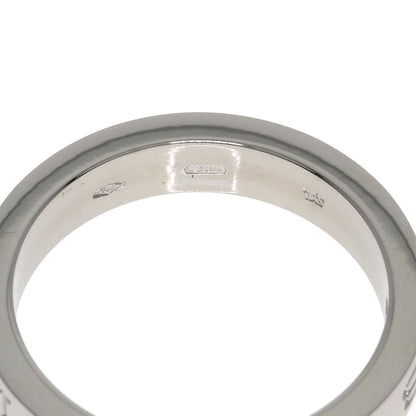 BVLGARI Double logo 1P Diamond Ring K18 White Gold Ladies [Used]