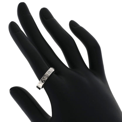 BVLGARI Double logo 1P Diamond Ring K18 White Gold Ladies [Used]