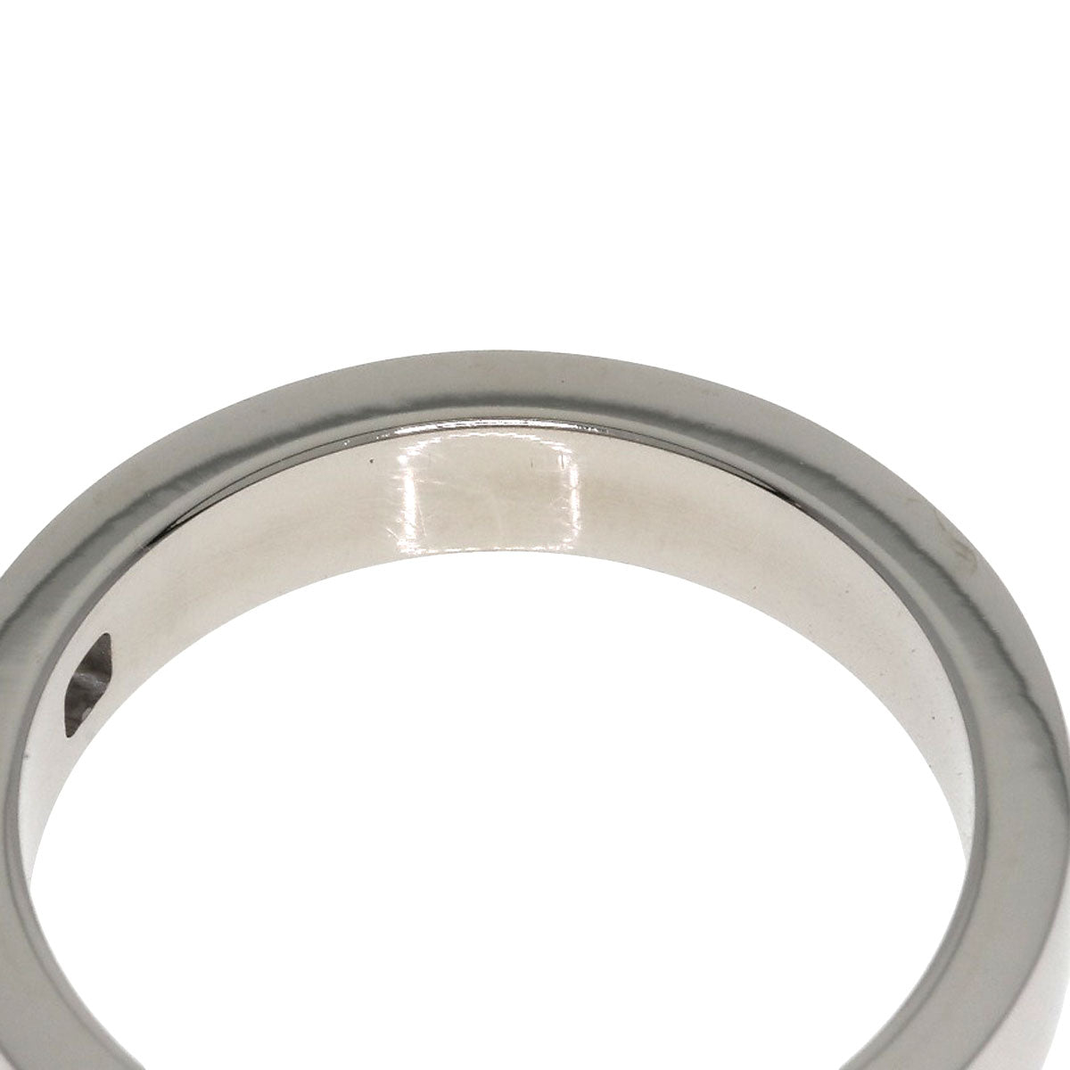 BVLGARI Double logo 1P Diamond Ring K18 White Gold Ladies [Used]