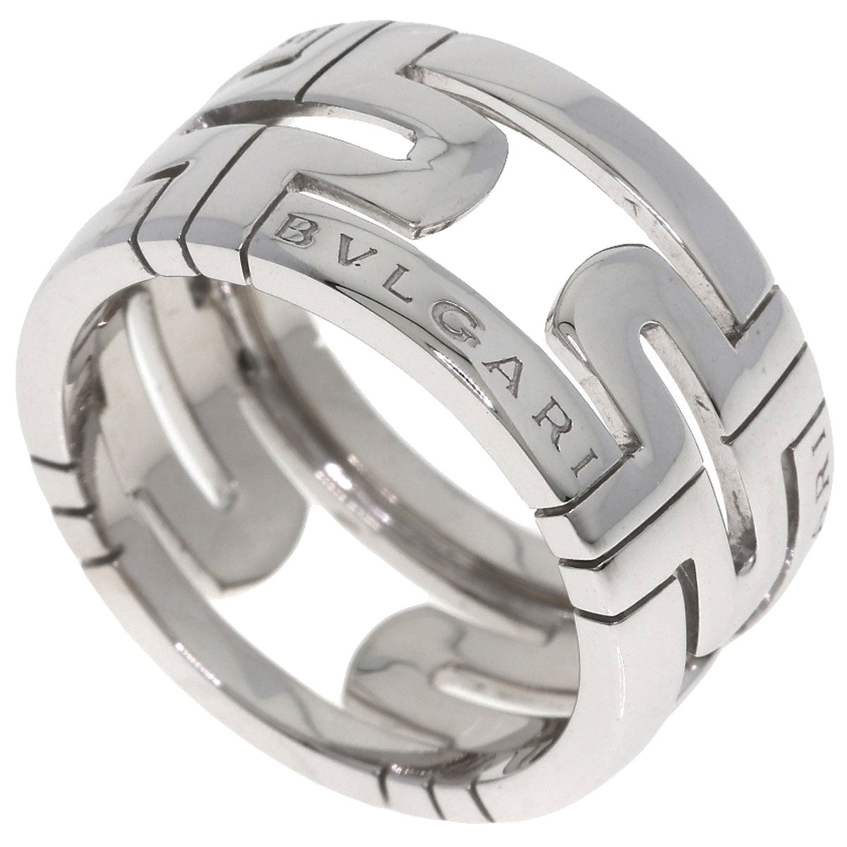 BVLGARI Parentesi Open #58 Ring K18 White Gold Ladies [Used]