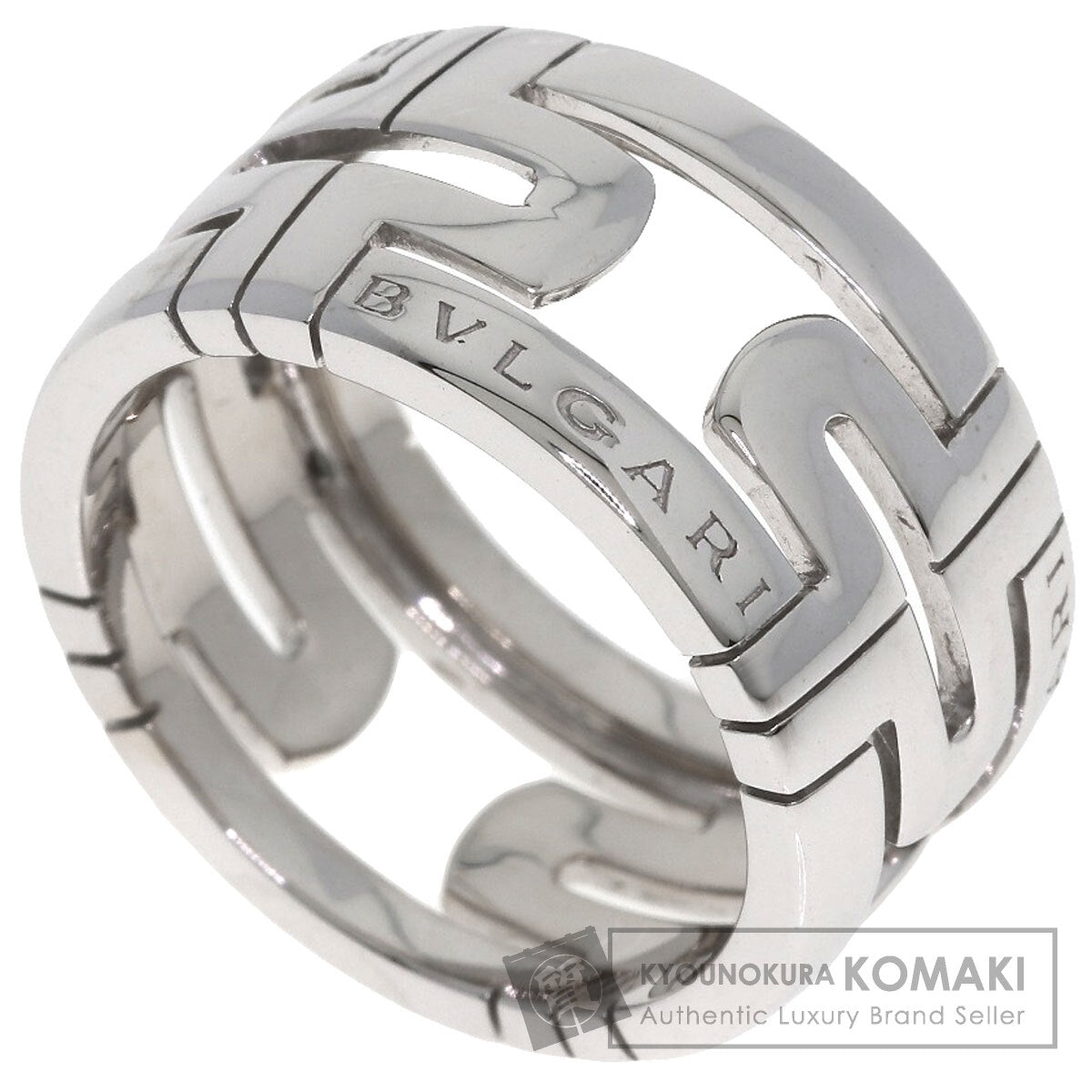 BVLGARI Parentesi Open #58 Ring K18 White Gold Ladies [Used]