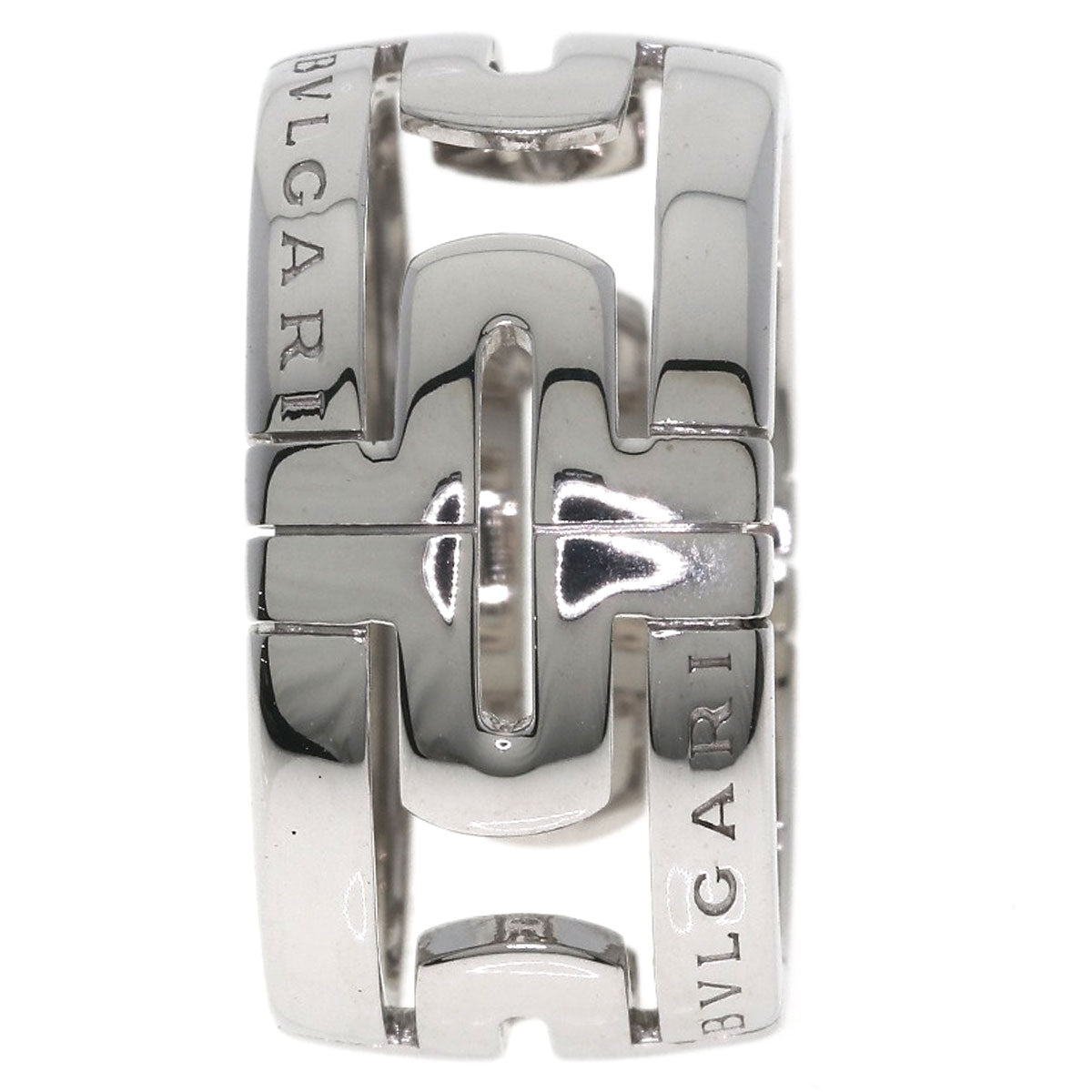 BVLGARI Parentesi Open #58 Ring K18 White Gold Ladies [Used]