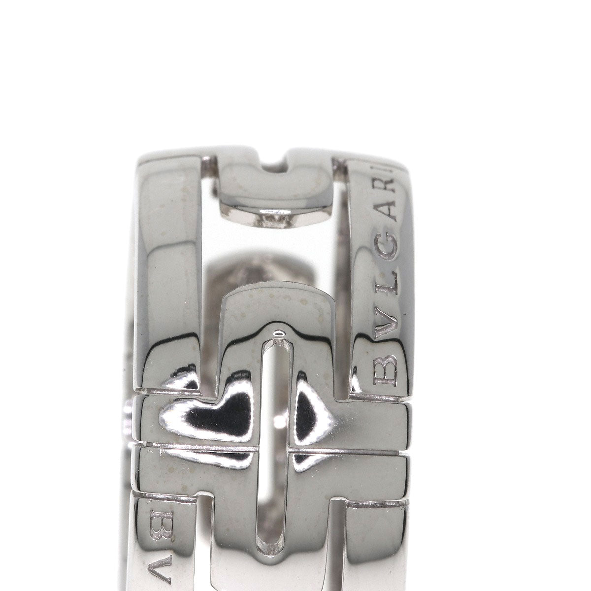 BVLGARI Parentesi Open #58 Ring K18 White Gold Ladies [Used]