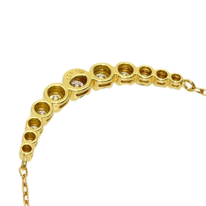 0.3ct Diamond Necklace K18 Yellow Gold 2.4g　Ladies