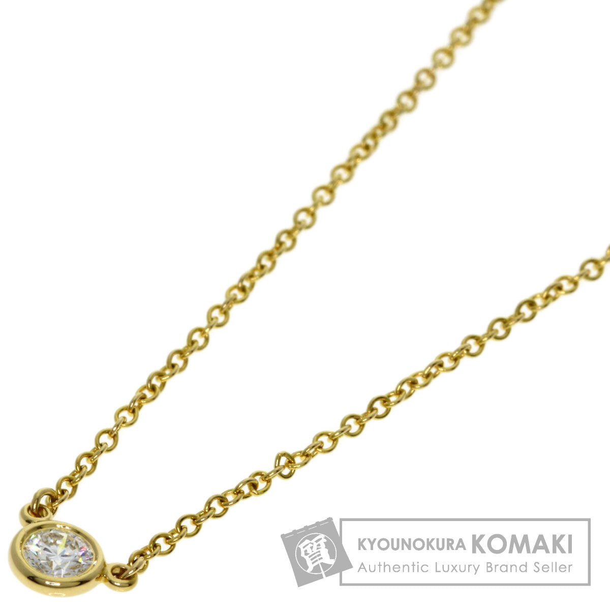 TIFFANY&Co. By The Yard Diamond Necklace K18 Yellow Gold Ladies [Used]