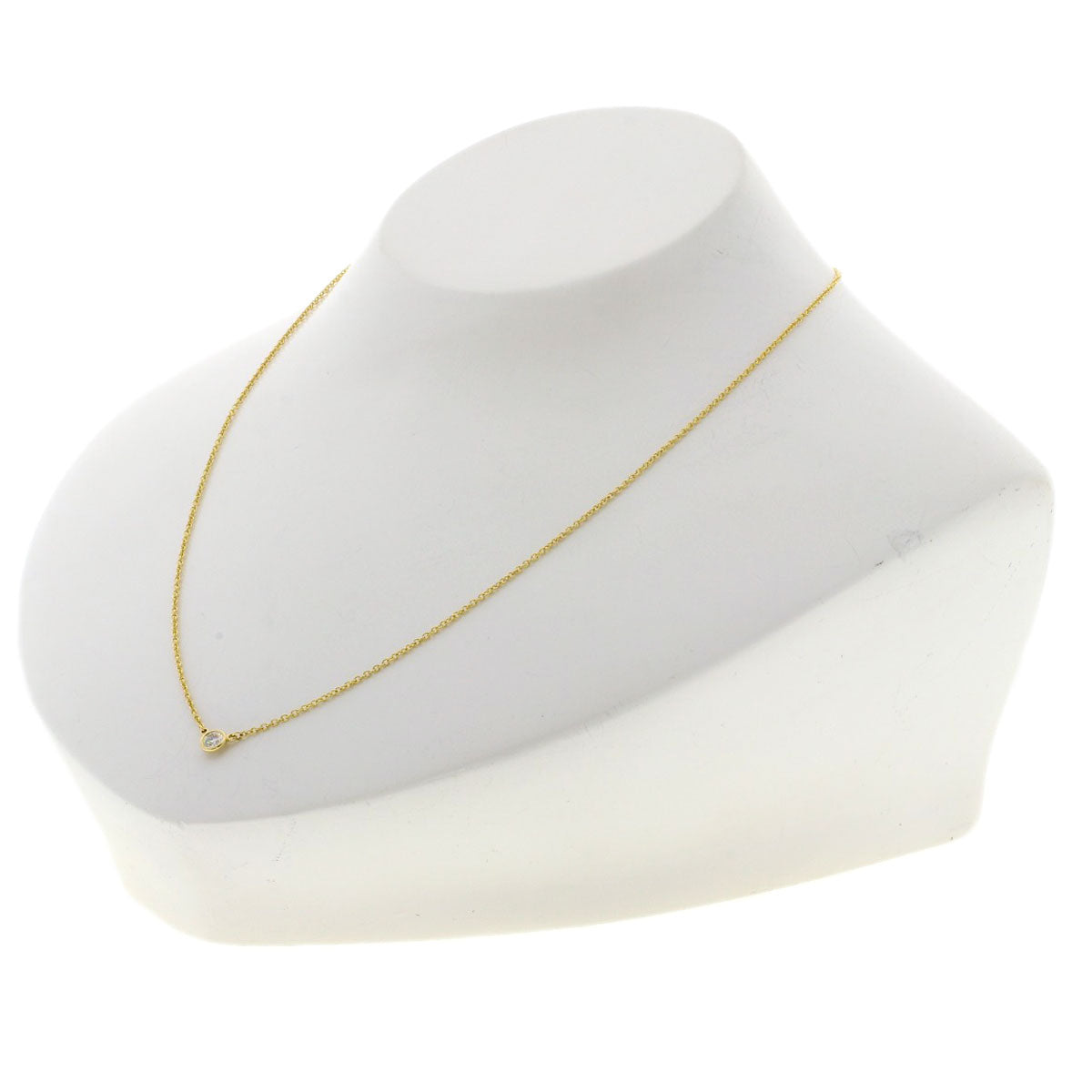 TIFFANY&Co. By The Yard Diamond Necklace K18 Yellow Gold Ladies [Used]
