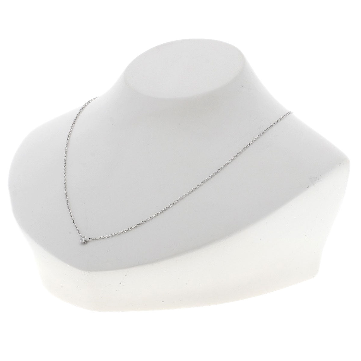CARTIER Damour Diamantleger SM Diamond Necklace K18 White Gold Ladies [Used]