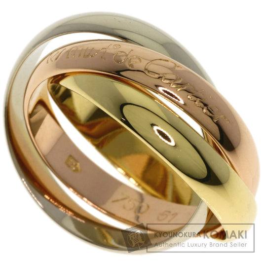 CARTIER Trinity #51 Ring K18 Yellow Gold K18 White GoldLadies [Used]