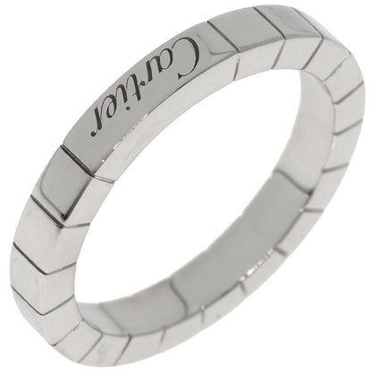 CARTIER Laniere # 54 Ring K18 White Gold Ladies [Used]
