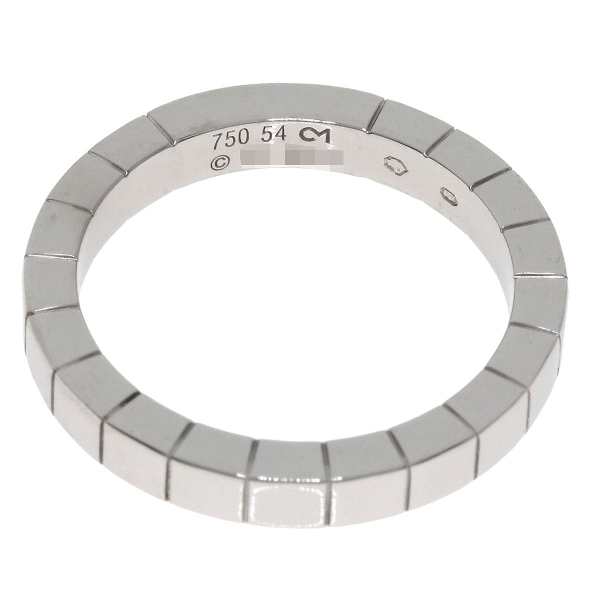 CARTIER Laniere # 54 Ring K18 White Gold Ladies [Used]