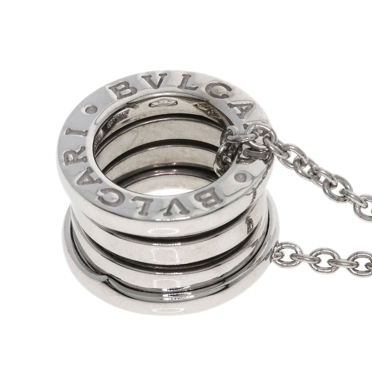 BVLGARI B.zero1 Necklace K18 White Gold Ladies [Used]
