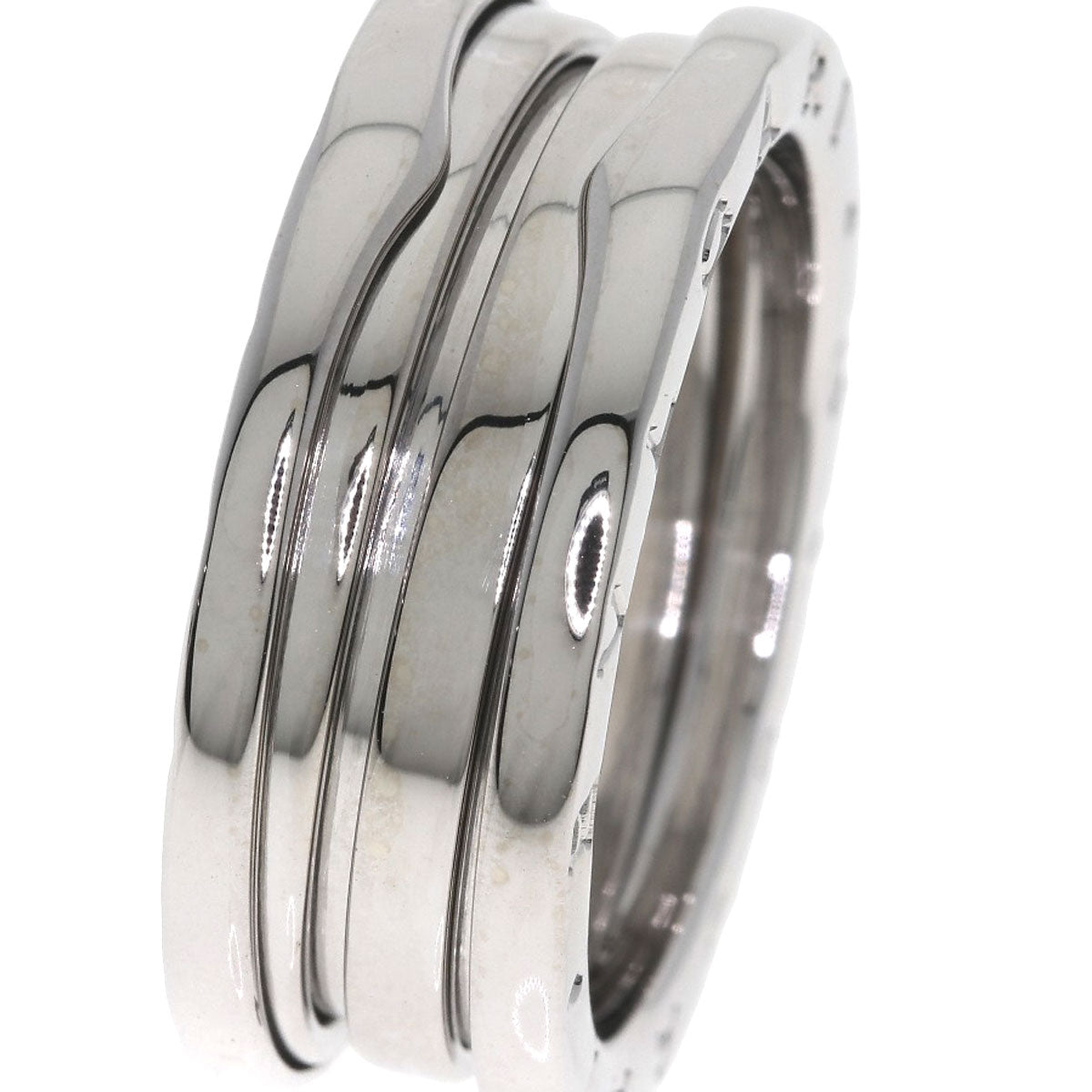 BVLGARI B.zero1 2 bands #56 Ring K18 White Gold Ladies [Used]