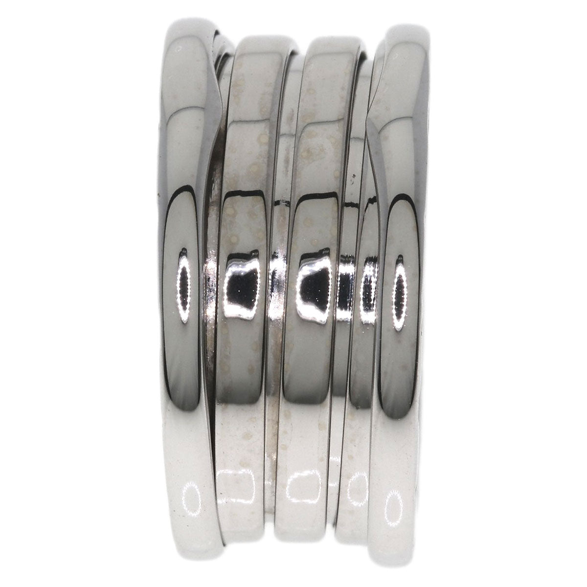 BVLGARI B.zero1 4 band #55 Ring K18 White Gold Ladies [Used]