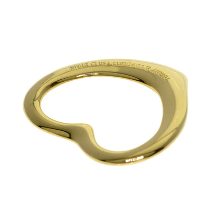 TIFFANY&Co. Open heart Pendant top K18 Yellow Gold Ladies [Used]