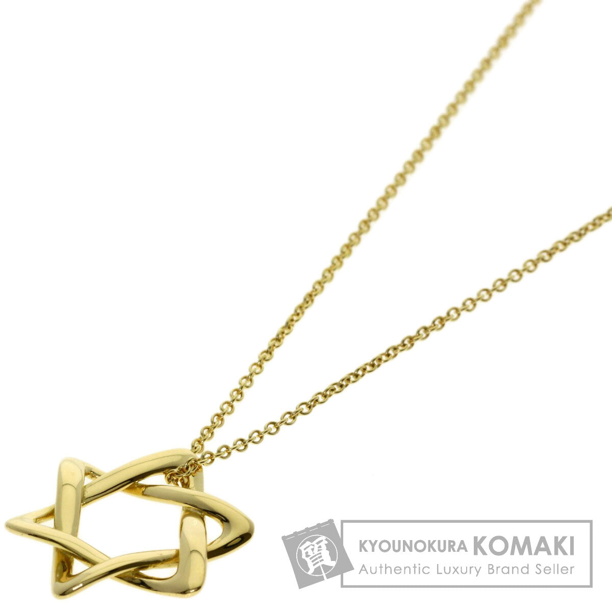 TIFFANY&Co. Star of david Necklace K18 Yellow Gold Ladies [Used]