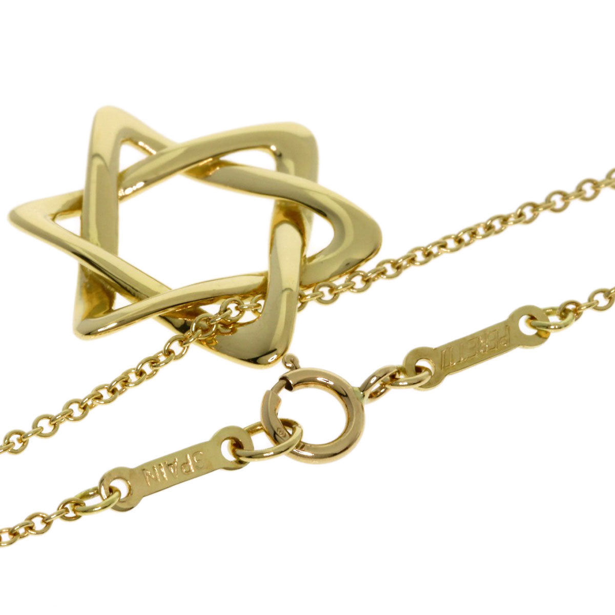TIFFANY&Co. Star of david Necklace K18 Yellow Gold Ladies [Used]
