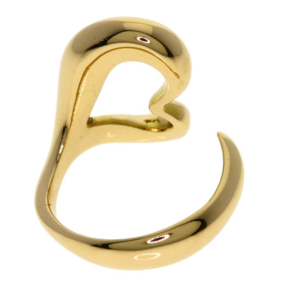 TIFFANY&Co. Open heart Ring K18 Yellow Gold Ladies [Used]