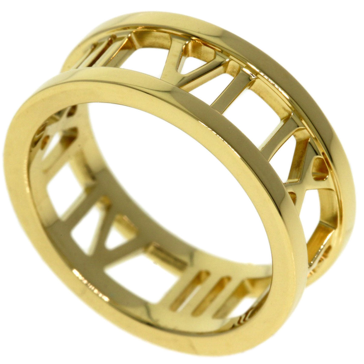 TIFFANY&Co. Atlas open Ring K18 Yellow Gold Ladies [Used]