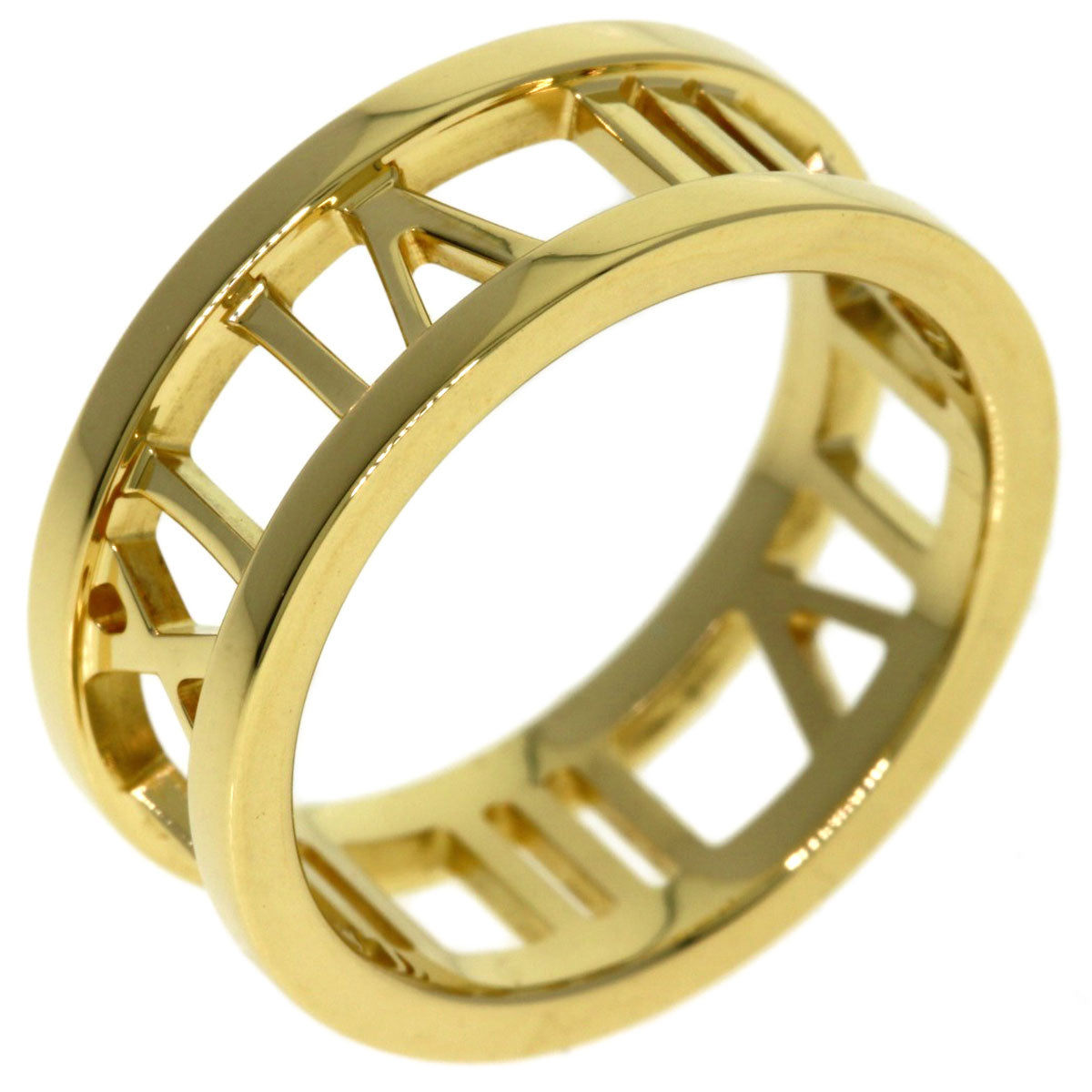 TIFFANY&Co. Atlas open Ring K18 Yellow Gold Ladies [Used]