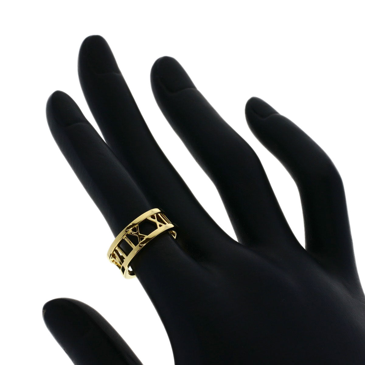 TIFFANY&Co. Atlas open Ring K18 Yellow Gold Ladies [Used]