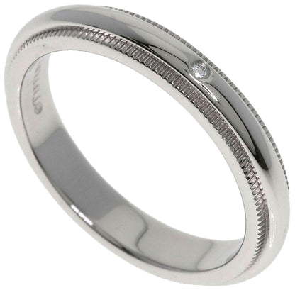 TIFFANY&Co. Milgrain 1P Diamond Ring Platinum PT950 Ladies [Used]