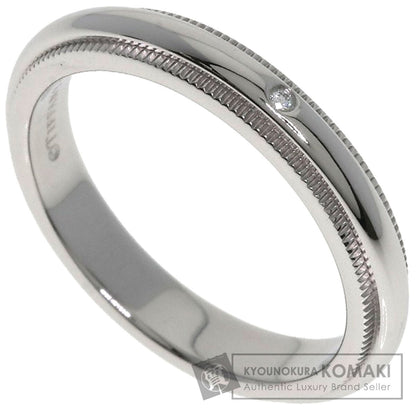 TIFFANY&Co. Milgrain 1P Diamond Ring Platinum PT950 Ladies [Used]