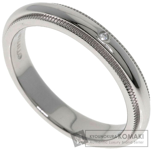 TIFFANY&Co. Milgrain 1P Diamond Ring Platinum PT950 Ladies [Used]